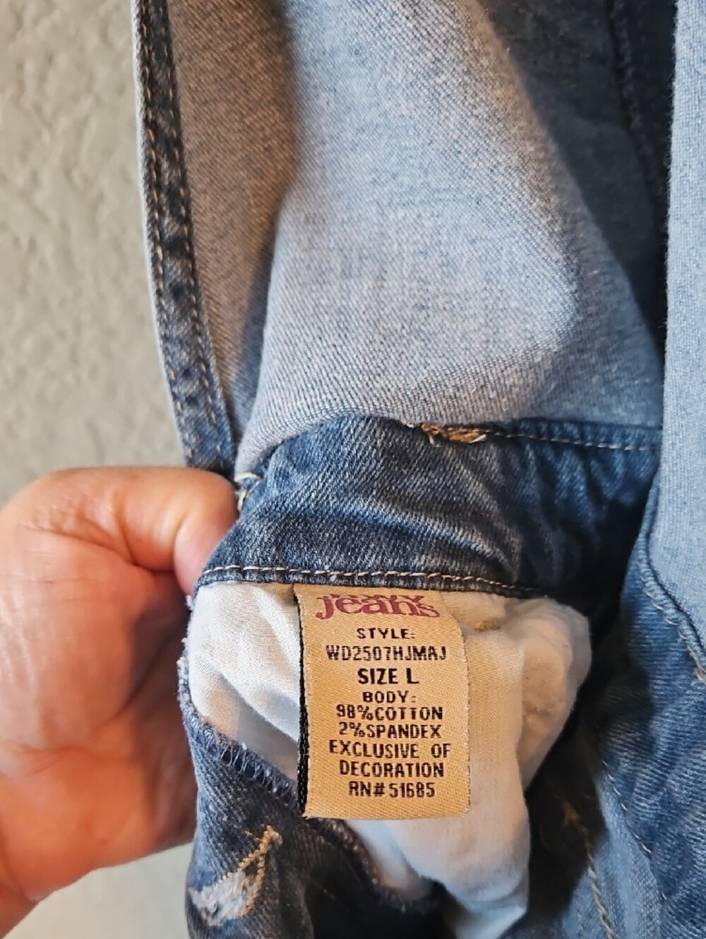 Highway Jeans Light Blue Ripped Denim Overalls Jumpsuit - Picture 11 of 11